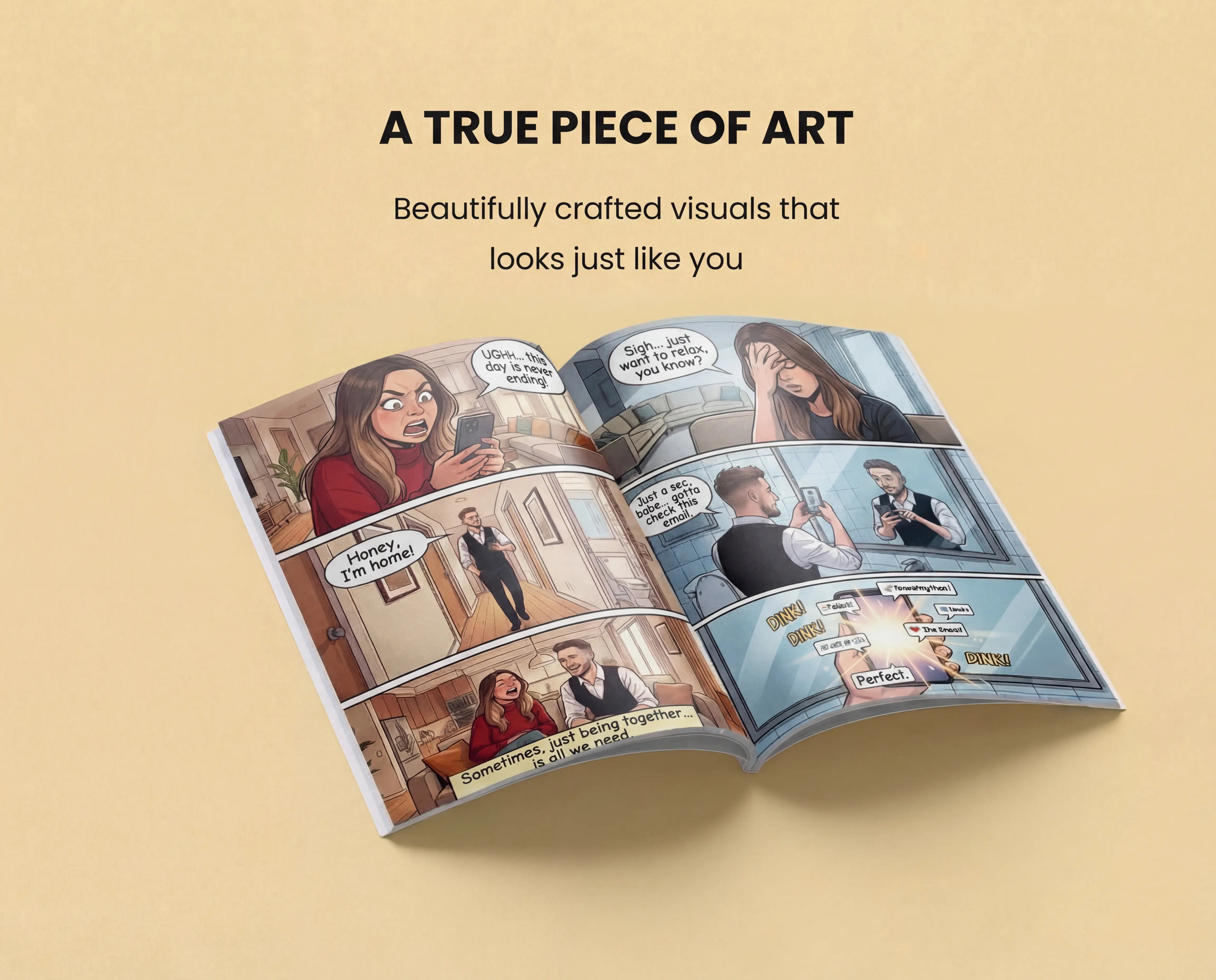 Personalized custom comic book featuring your family and friends in a unique adventure story